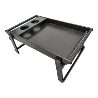 Mesa De Servicio Reforzada Barnizada Porta Vaso Cama Laptop Mesa De Servicio Reforzada Barnizada Porta Vaso Cama Laptop