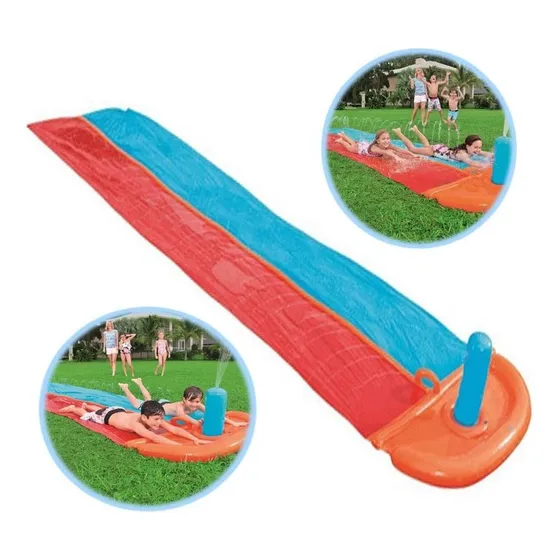 Resbaladera Doble Con Pileta - Juego Inflable