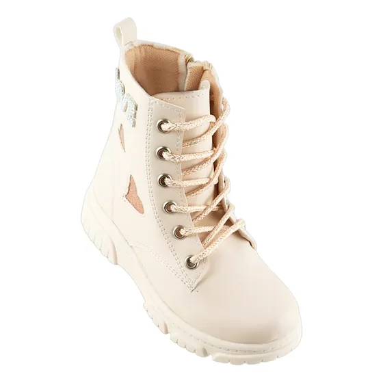 Bota Niña Corazón Love Moda Cómodas Botín Plataforma 6033-l