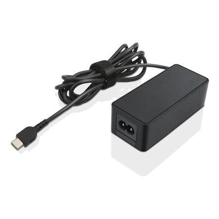 Adaptador De Energia Ca Lenovo Padrão De 65 W (usb Tipo C) Cor Preto Adaptador De Energia Ca Lenovo Padrão De 65 W (usb Tipo C) Cor Preto