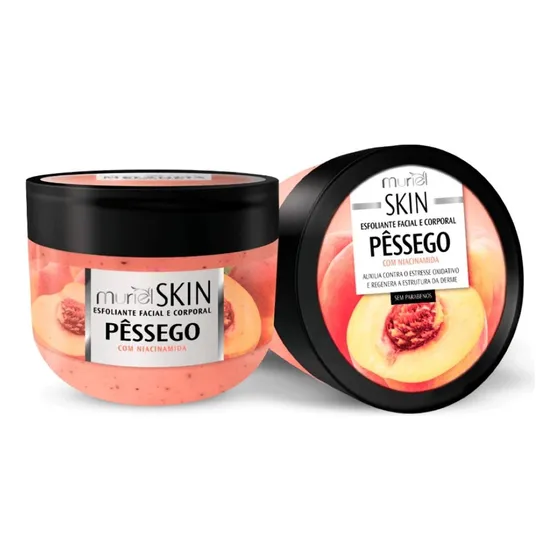 Esfoliante Facial E Corporal Pêssego Com Niacinamida Muriel