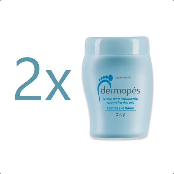 2x Creme Dermopés P Pés Combate Rachadura Ressecamento 230g