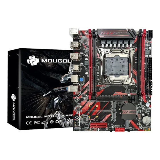 Placa Base Para Videojuegos Mougol X99 Red Lga2011-3 M.2 Nvm