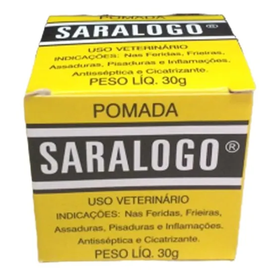 Pomada Cicatrizante Saralogo Cães,gatos P/feridas,assadura