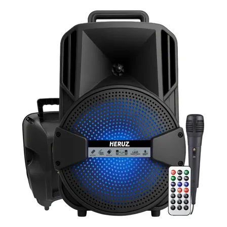 Caixa De Som Usb Pendrive Radio Fm Bluetooth P2 +1000w Pmpo 10 Saida Microfone P10 Grande Potencia