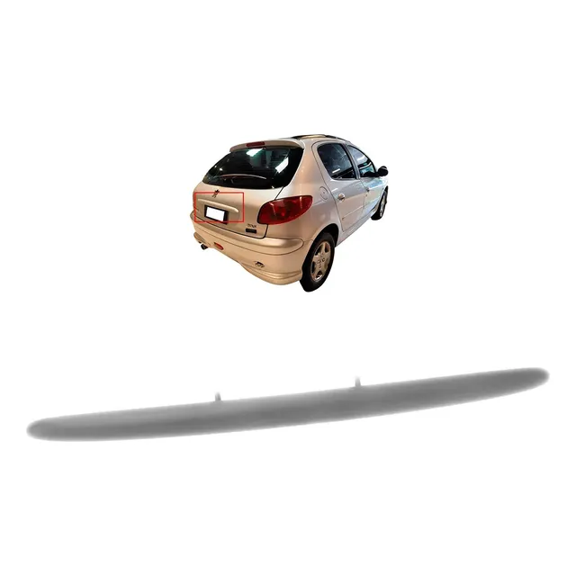 Moldura Porton Con Prymer Sin Agujero Llave Peugeot 206 207