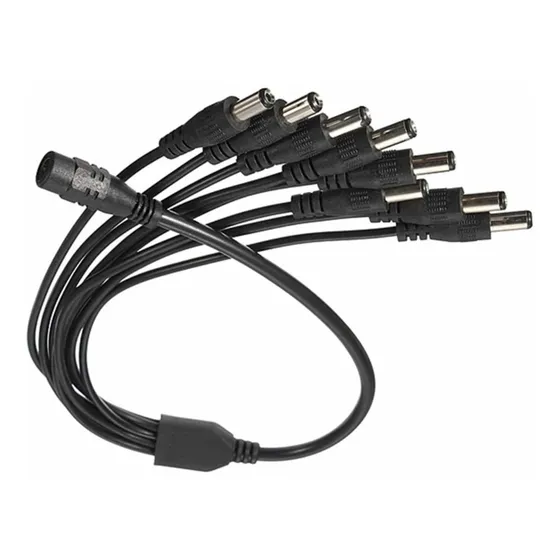 Cable Splitter Pulpo 8 Macho 1 Hembra Dc 12v Cámaras Dvr 1a8