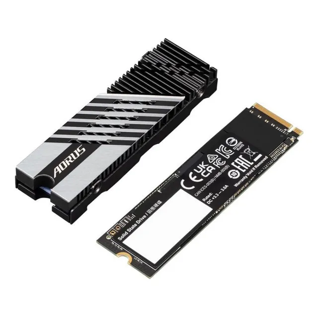 SSD Gigabyte Aorus Gen4 M.2 2280 Nvme PCI-Express 4.0 X4 de 2 TB, compatible con la consola Ps5, color negro