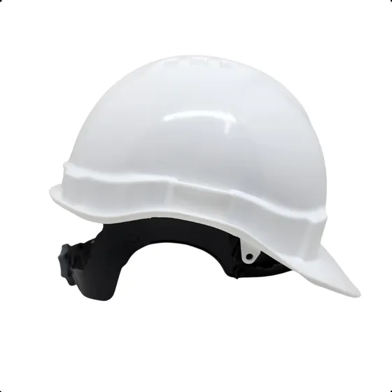 Capacete De Segurança Com Carneira E Jugular Epi Obra Cor Br Cor Branco