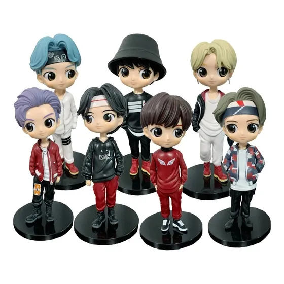 Set 7 Figuras Tiny Tan Bts V J Hope Rm Jmin - Fdx Stars
