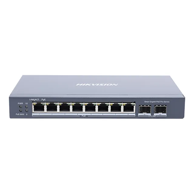 Switch Gigabit Poe+ Ds-3e1510p-si 8 Puertos Gigabit Poe+