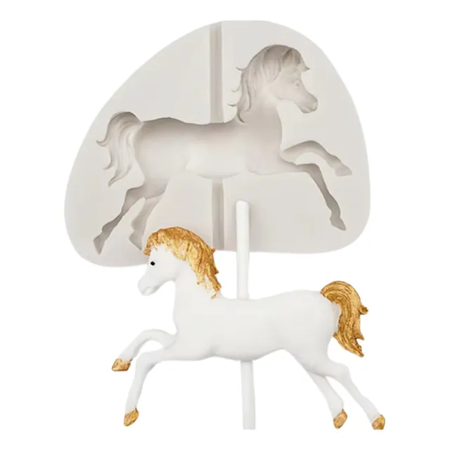 Molde Silicona  Caballo Pony Carrusel