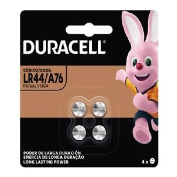 Bateria --- Duracell 3v --- Lr 44 / A76 --- Original