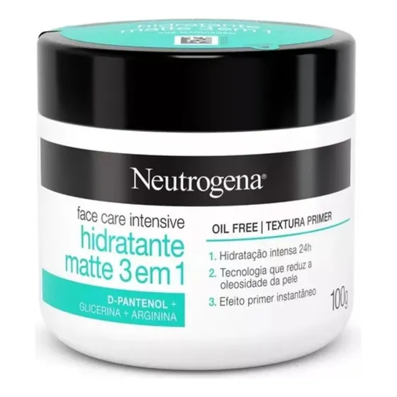 Crema hidratante mate Neutrogena 3 en 100 g - 1