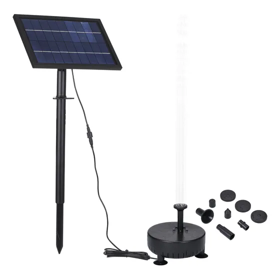 Kit De Bomba De Fuente Con Energía Solar Para Jardín, Estanq