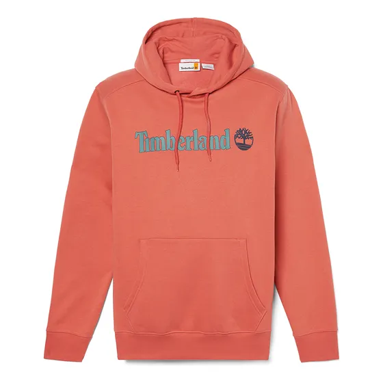 Buzo Timberland Con Capucha Y Logo Linear Coral