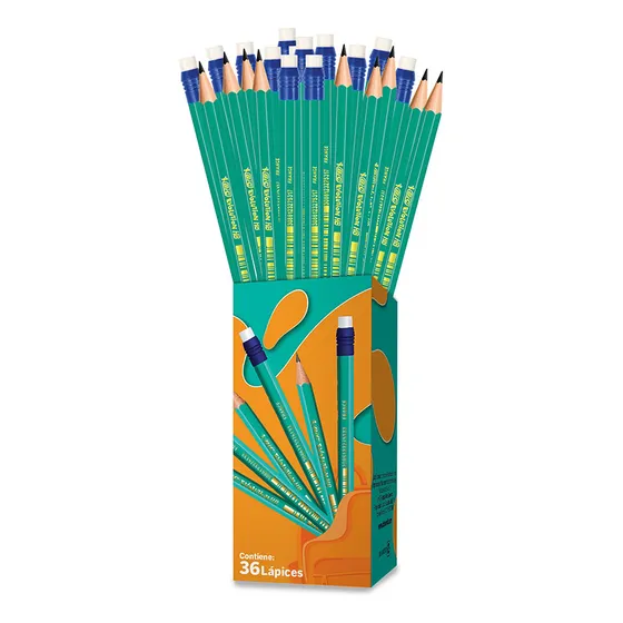 Lápices De Grafito Bic Evolution Hb #2 Hecho De Resina 36 Pz