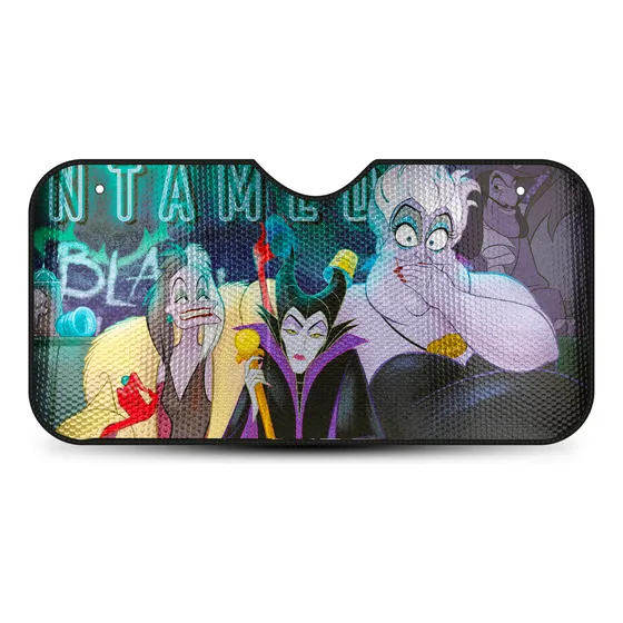 Parasol Protector Solar Para Auto Disney Villanas Universal
