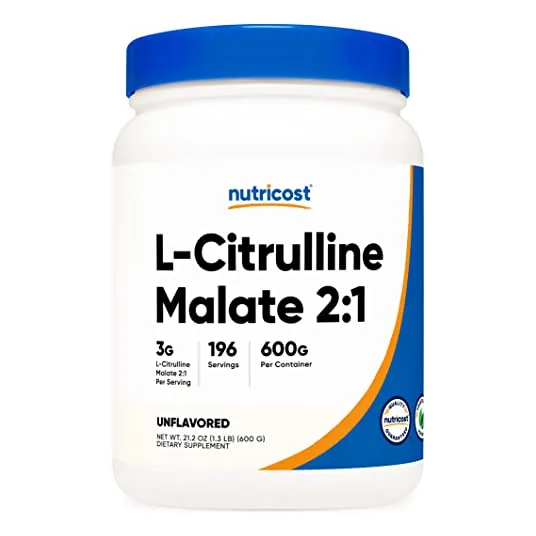 Suplemento Nutricost L-citrulina Malato (2:1) En Polvo 600 G