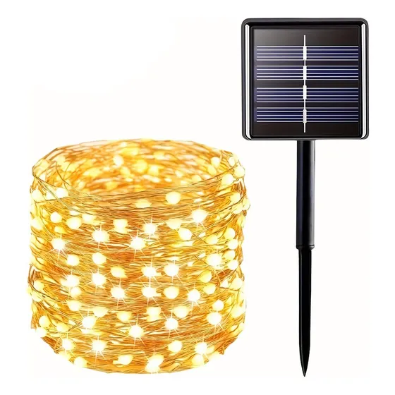 Guirnalda Solar Luces Exterior Led 10 Metros 100 Luces Atrix