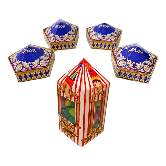 4 Ranas De Chocolate De Harry Potter +  Caja De Grageas