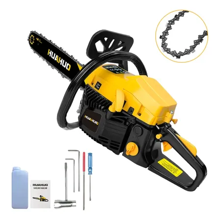 Motosserra A Gasolina Profissional-20/22/24in Cilindrada52cc Amarelo-g23