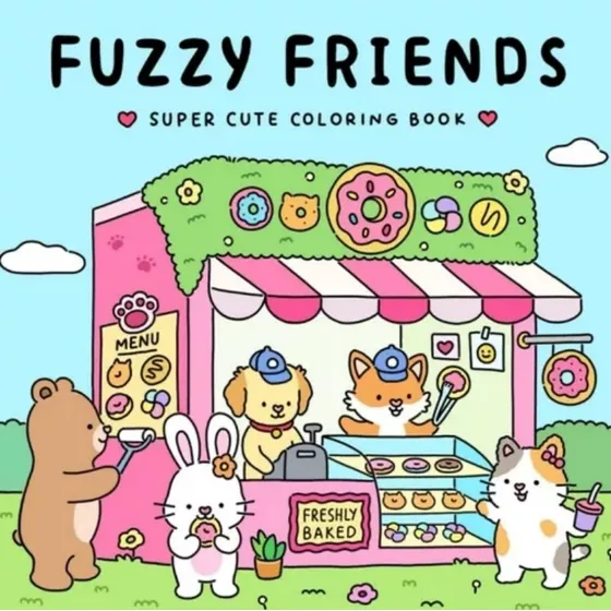 Libro Para Colorear Fuzzy Friends