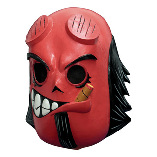 Máscara Hell Boy Skull Animado Calaveritas Máscara Hell Boy Skull Animado Calaveritas