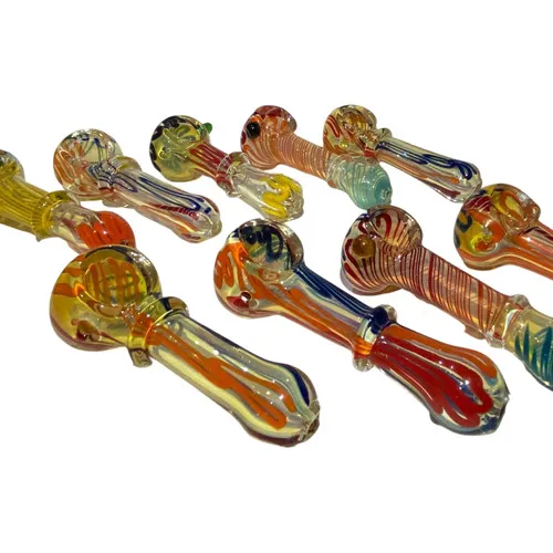 Cachimbo Pipe Bong Curvo Artesanal Colorido Piteira Fumo