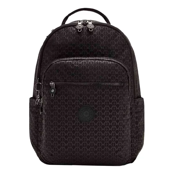 Mochila Kipling Seoul Preto Estampado I4034k59