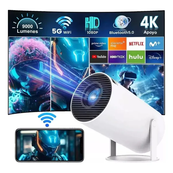 Proyector Profesional 4k Android 8000lm Led 1080p Hy300