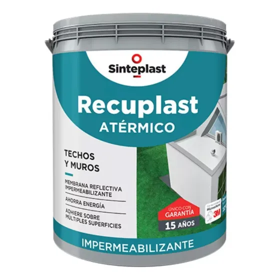 Recuplast Atérmico Membrana Reflectiva Reduce Temperatura 4l