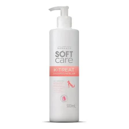 K-treat Shampoo Micelar Cães Gatos Pele Sensivel 500ml Soft Hortelã