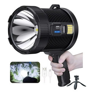 Refletor Recarregável 100000 Lumens Levou Lanterna Portátil Refletor Recarregável 100000 Lumens Levou Lanterna Portátil