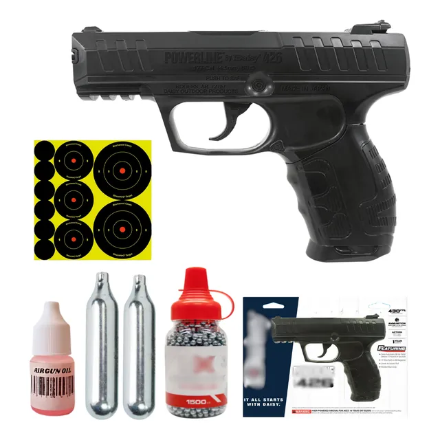 Pistola Daisy 426 Co2 4.5mm 1500 Bbs Tanques Tipo C11 Xp