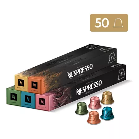 Cápsulas De Café Nespresso Pack Master Origin - 50 Cápsulas