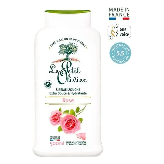Crema Ducha Extra Hidratante Rosas Le Petit Olivier 500ml