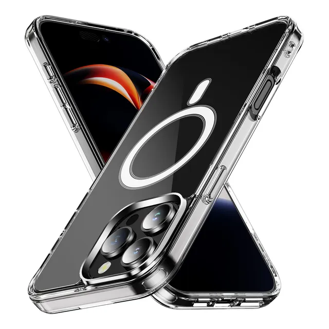 Capa Magnética Anti-queda Transparente Para iPhone