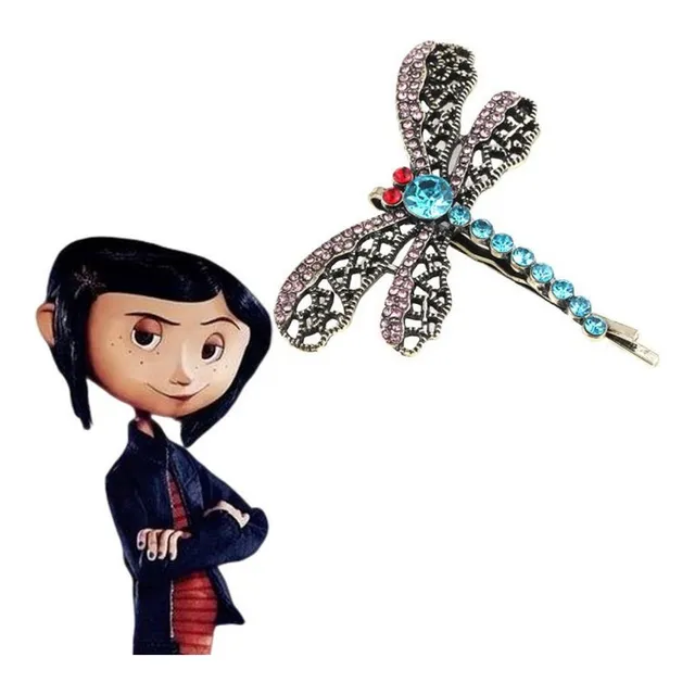 Presilha Coraline Libelula Enfeite De Cabelo Acessório