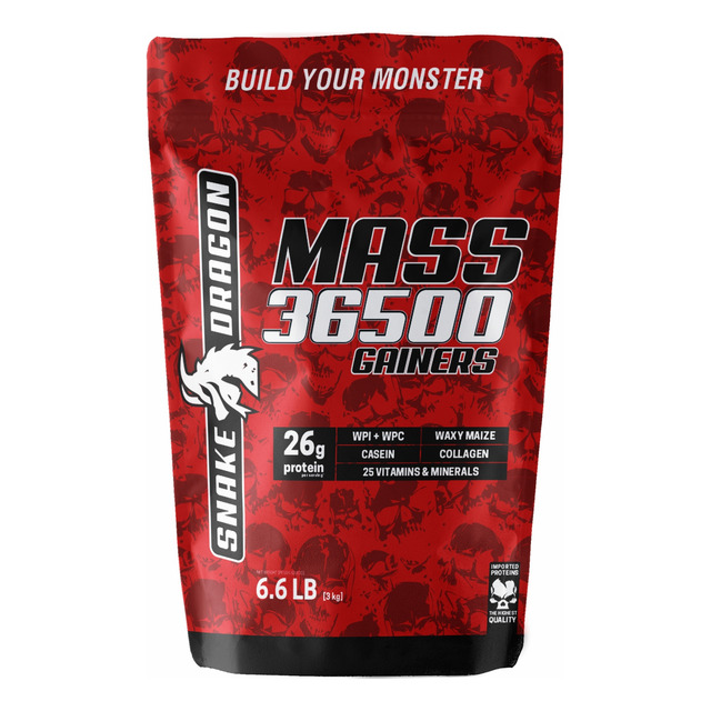 Hipercalórico Mass 36500 Gainers 3kg - Zero Soja E Glúten Hipercalórico Mass 36500 Gainers 3kg - Zero Soja E Glúten