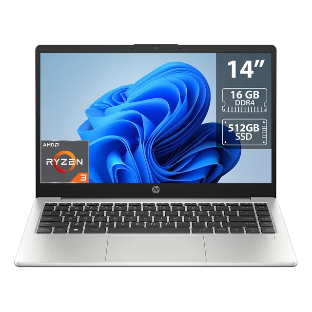 Laptop Hp 245 G10: Ryzen 3, 16gb, Ssd 512gb, 14 , W11h Color Plateado
