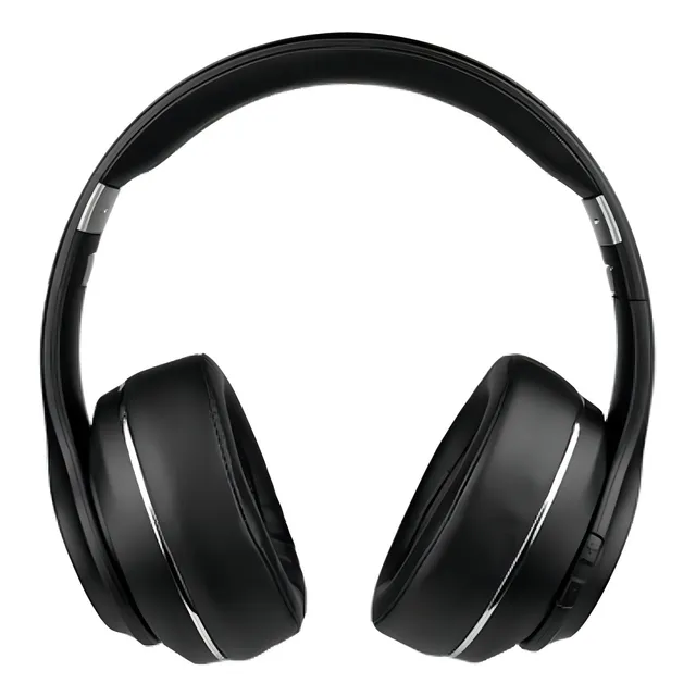 Diadema Bluetooth Vorago Hpb-601 V2 Bt 5.0 Alcance 10m N /vc Color Negro Luz Na