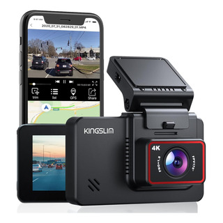 Kingslim D4 4k Dashcam Frontal App Wifi Cámara Para Auto Kingslim D4 4k Dashcam Frontal App Wifi Cámara Para Auto
