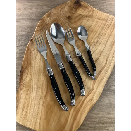 Faqueiro Laguiole La Maison Luxo 30 Peças Preto