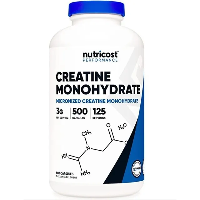 Original Nutricost Monohidrato De Creatina 3000 Mg 500cap