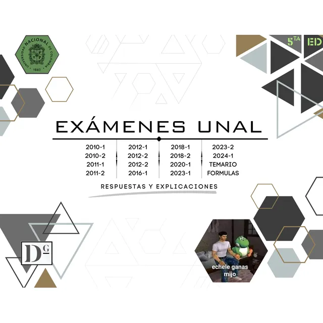 Exámenes Unal 2010-2024 5ta Ed