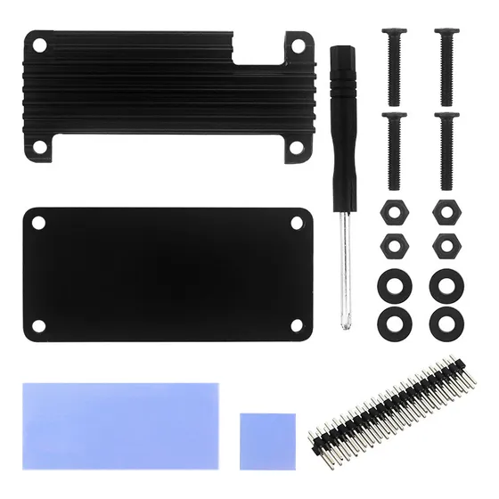 Kit De Caixa De Alumínio Para Para Raspberry Pi Zero 2w Com