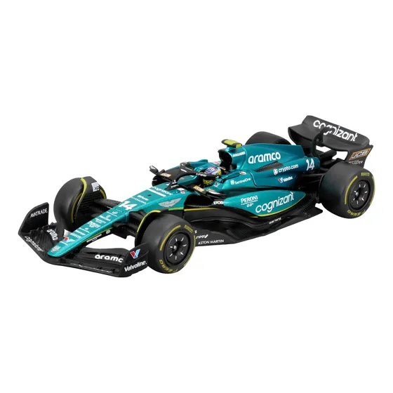 Bburago F1 Race Aston Martin Amr23 2023 #14 Alonso Con Casco