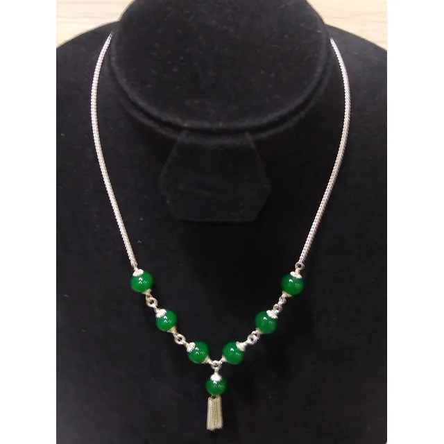 Collar De Plata 925 Con Piedras De Fantasía Para Dama