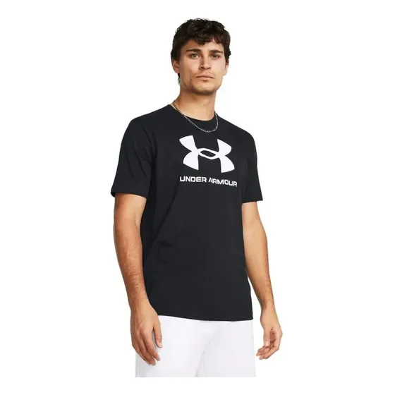 Remera Under Armour Ua Sportstyle Logo Up Ss Negro Hombre